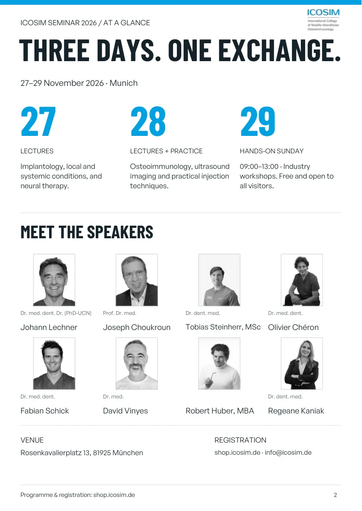 Speakers and event overview
